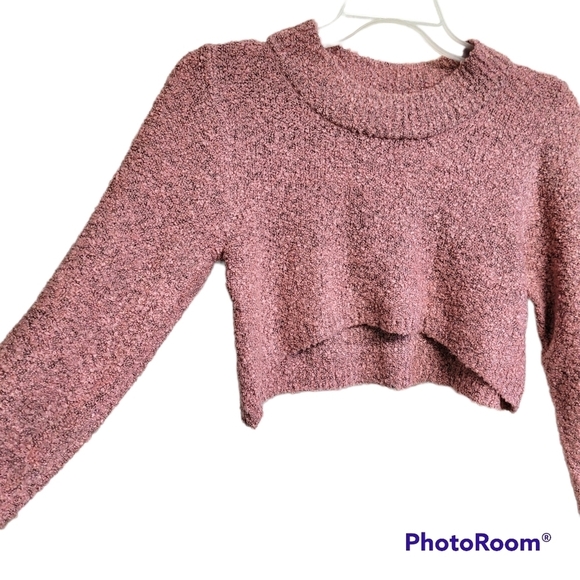 Wild Fable Pink Cropped Pullover Sweater - Picture 2 of 10